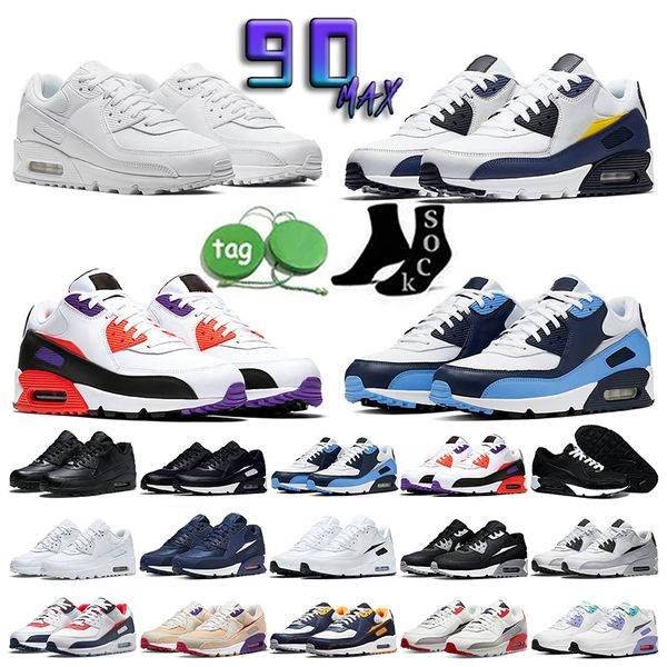 

2023 90 90s mens running shoes og designer bred am total be true camo green grape infrared london men trainers sneakers max