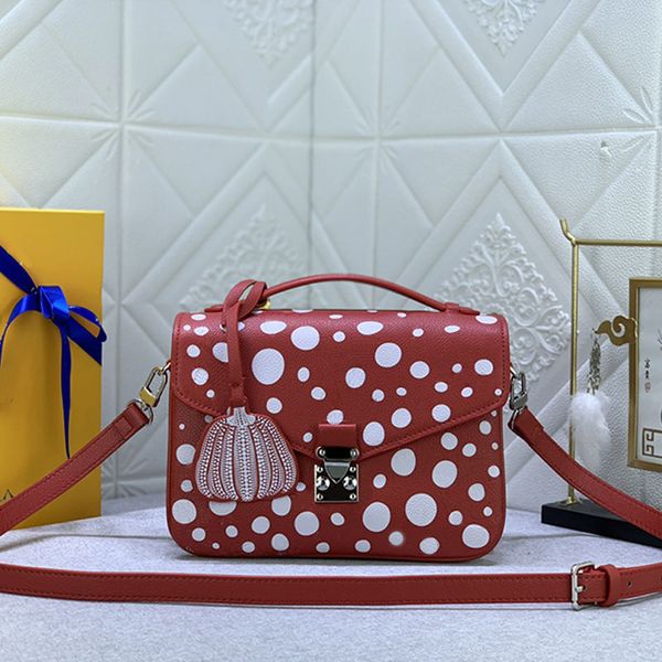 

pochette metis crossbody bag new women handbags purse genuine leather dot pattern fashion letters removable strap m41487 pumpkin decoration