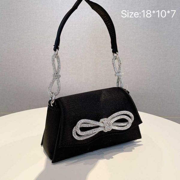 

evening bags designer clutch bag women rhinestone chain bowknot nylon single shoulder underarm bag handheld crossbody bag ladies clutches