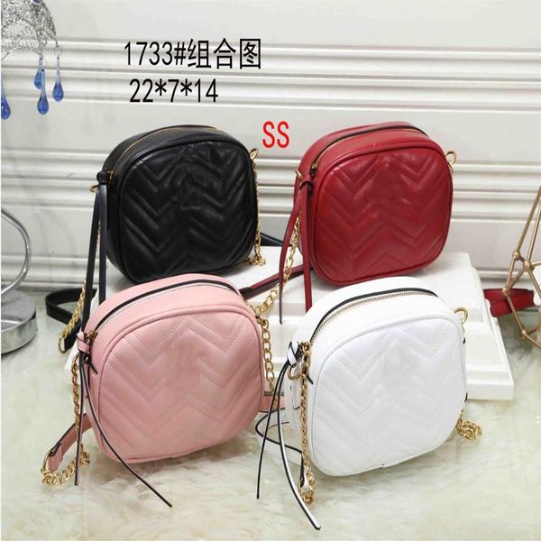 

2021 new women designers handbags luxury tote messenger shoulder bags chain bag good quality pu leather purses wallets 001212b, Red;black