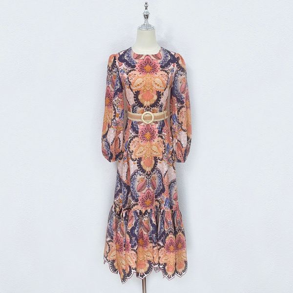 

casual dresses 2023 australian designer designed a waistband medium length linen dress, Black;gray