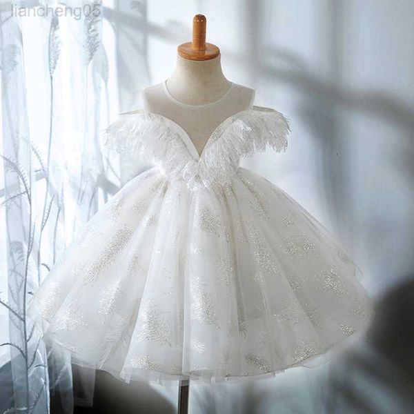

girl's dresses gaun pesta ulang tahun putri untuk anak perempuan gaun pesta a-line lengan lalat renda putih tulle anak pernikahan bunga, Red;yellow