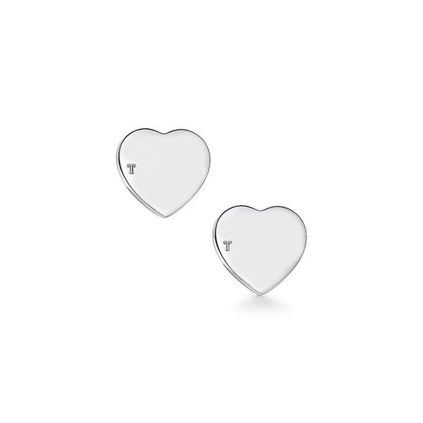 

rose golden studs plated gold earrings for women classical heart tag unique thick delicate silver color 60011257 orecchini mens luxury desig, Golden;silver