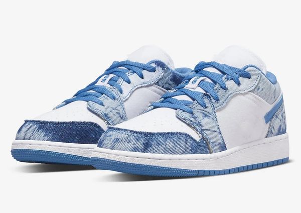 

basketball shoes jumpman 1 low washed denim 1s outdoor sneaker sports with original box