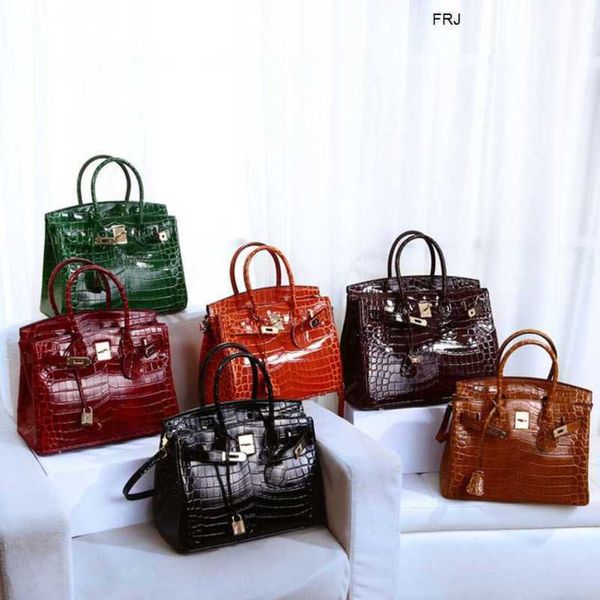

birkin bags herme autumn designer and winter crocodile leather womens bag hand 2023 new have logo yrhk frj