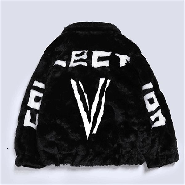 

mens jackets winter rabbit hair cotton clothes hick warm mens fur coat loose imitation mink fur thicken mens winter jacket 230224, Black;brown
