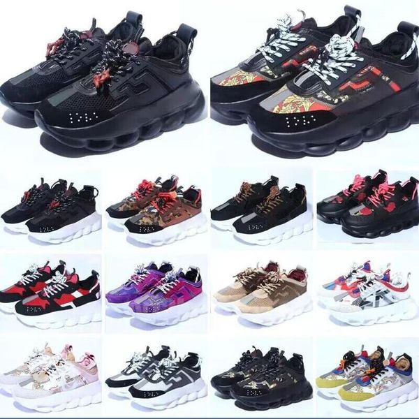 

2023 casual shoes italy 1 quality chain reaction wild jewels chain link trainer sneakers size eur 36-46, Black