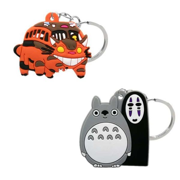 

key rings 20pcs pvc keychains anime keyring kawaii cartoon pattern keyholder fit women men car bag keys charms decoration trinket gift j2302, Slivery;golden