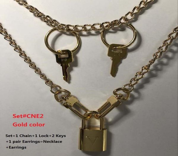 

love classic lock custommade setcne2 1 setnecklaceearrings this link is not sold separately 4447583, Silver