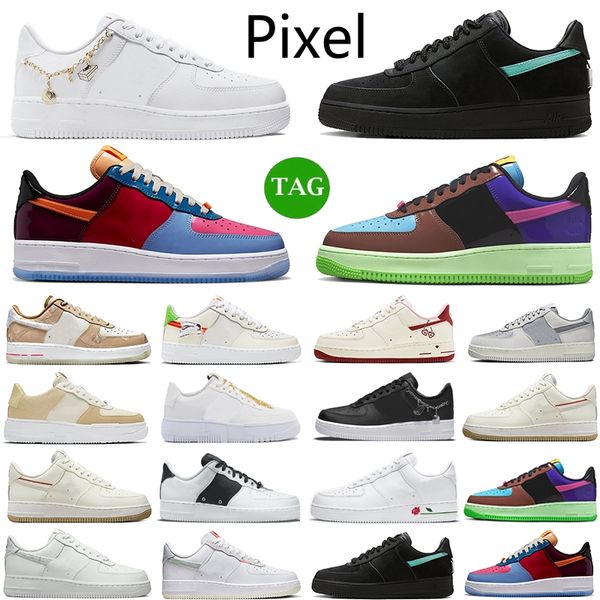 

pixel gold chain 1 low men casual shoes lucky charms rose sail tan fauna brown tiffany airforce 1 fauna brown have a good game valentine day, Black