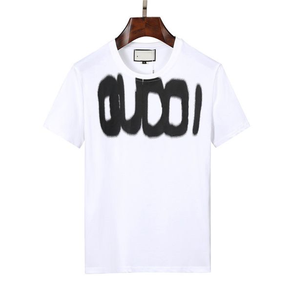 

t shirt mens women designers t-shirts tees polos man s casual chest letter shirt luxurys clothing street shorts sleever 69b, White;black