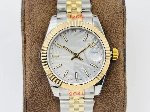 

vrs factory ladies watch 31 mm in diameter and 11mm thick with swiss 2671movement mechanical sapphire mirror screwed-in bottom cover and cro, Slivery;brown