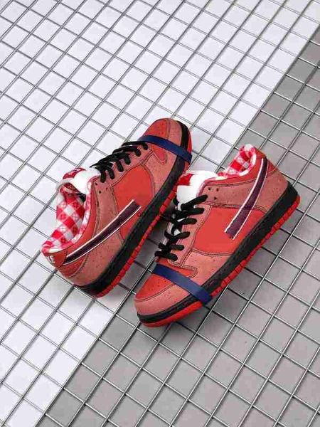 

2023 skate shoes wholesale outdoor running duks low concepts red lobster sports pink clay outlet casual fit for road racing, Black
