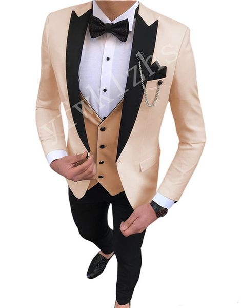 

custom made men suits one button groom tuxedos peak lapel groomsmen wedding/prom/dinner man blazer jacket pants vest w879, Black;gray