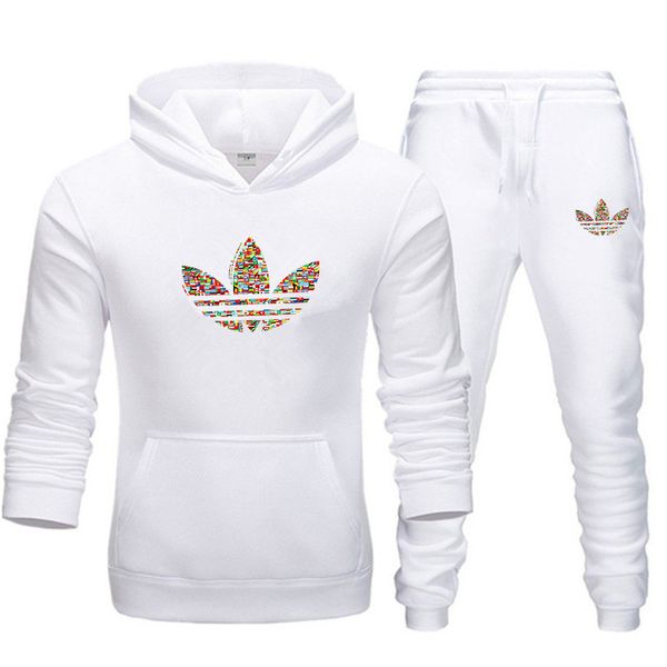 

men's sets tracksuit spring autumn hooded sweatshirt drawstring outfit sportswear pullover casual men's clothing, Gray