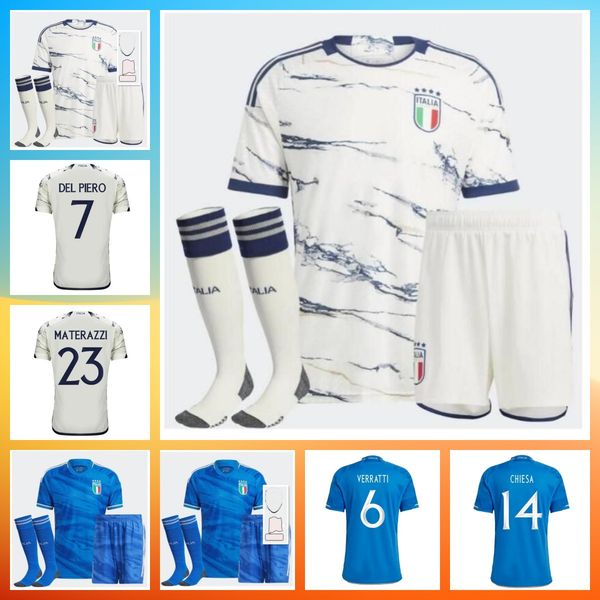 

2023 2024 chiesa bonucci soccer jerseys italys barella gnonto jorginho insigne verratti pinamonti 23 24 immobile chiellini football shirts k, Black;yellow