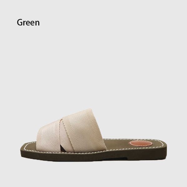 

slipper in designer women slide beach kloe shoes outside letter s wear new style sandals summer leisure thick bottom net red flat flip flops, Black