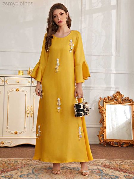 

casual dresses toleen women casual elegant maxi long dress 2022 summer luxury embroidery abaya arabic turkey african evening party robe vest, Black;gray