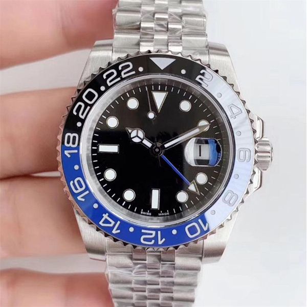 

high model men 904l sapphire hour hand adjust separately mens ceramic bezel glide lock clasp jubilee 2836 automatic movement watch262b, Slivery;brown