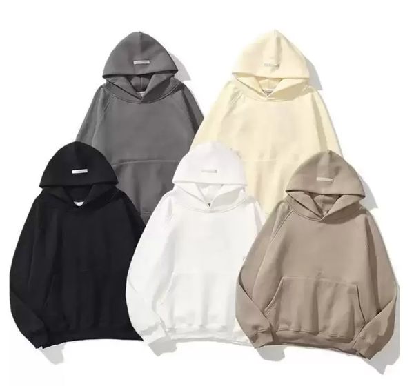 

new designer men hoody essentials hoodies letter pullover sweatshirts loose long sleeve hooded jumper mens women clothing, Black