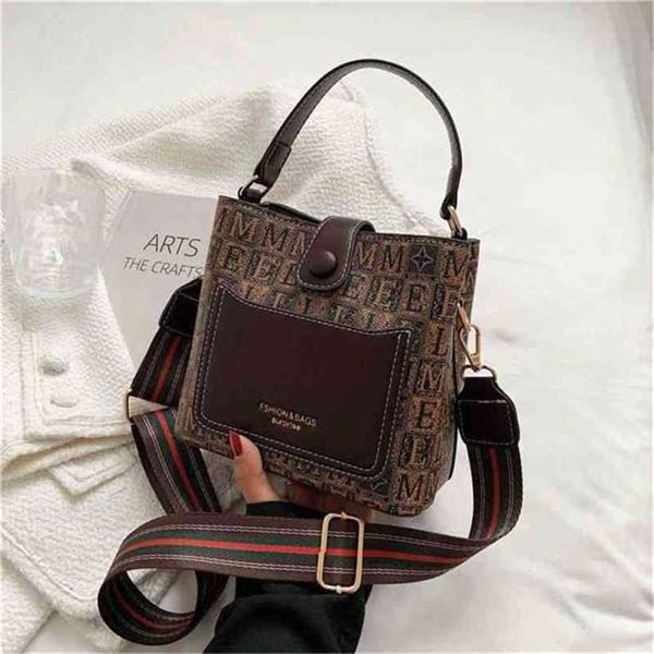 

30% off handbag 2023 new bag texture shoulder messenger white bucket