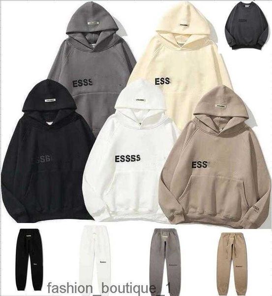 

ess designer men hoody essentials hoodies pullover sweatshirts loose long sleeve hooded jumper mens women clothing9q43b, Black