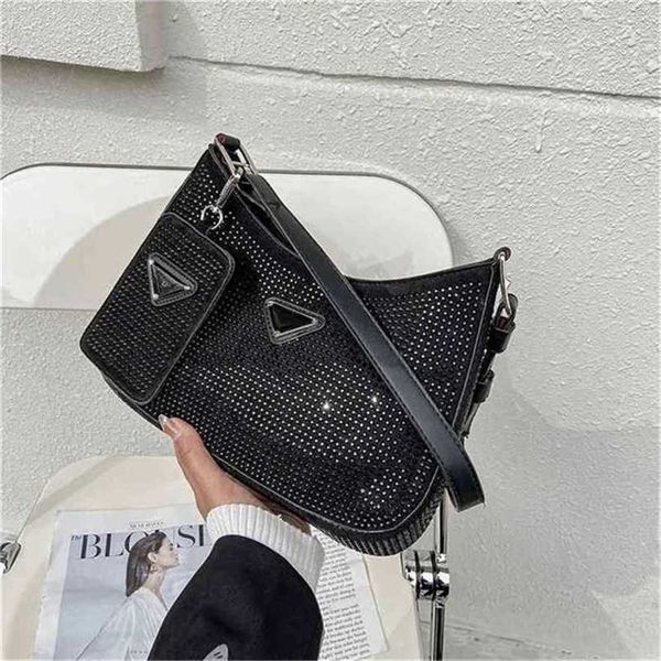 

36% off handbag 2023 new bag armpit shoulder portable red rhinestone