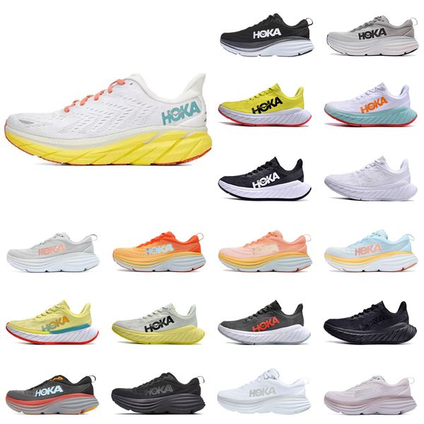 

new og running shoes hk one running shoes bondi8 bondi clifton 8 utility black white runner sneaker smoke grey floral goblin blue fog carbon