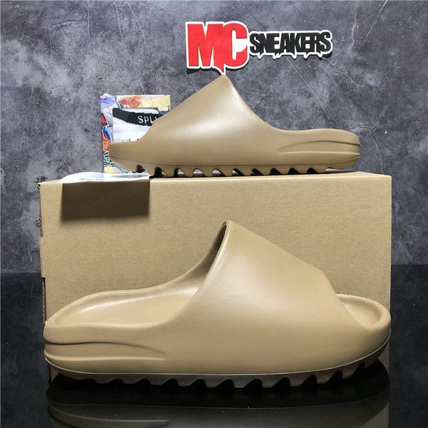 

2023 r slippers men woman slider vermillion mineral blue onyx pure sandals slide slipper foam ochre runr bone resin clog desert, Black