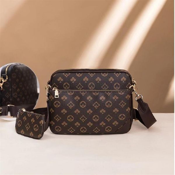 

evening bags 3 pcs 1 set favorite multi accessories women messenger bags handbags designers lady leather women's176b
