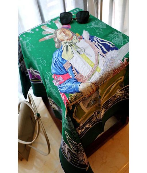 

women 100 silk scarf shawl wraps double side prints012341774038, Blue;gray