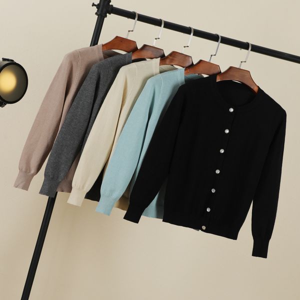 

women's knits tees cropped blouses cardigan female knitted ladies sweaters crochet black women's coat spring jersey clothing outer, White