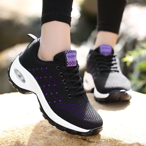 

dress shoes walking women breathable casual outdoor light weight frenulum platform ladies sneakers black 230224