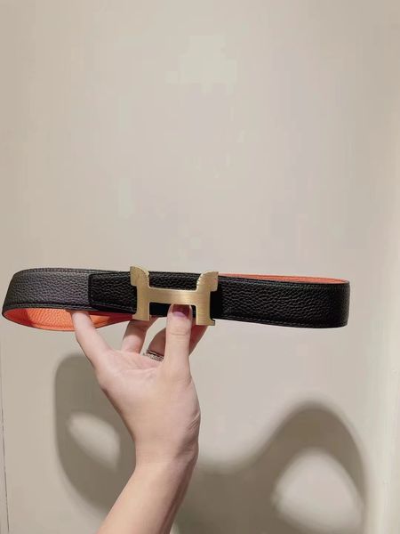 

fashion men's belts designers belts for womanleather black bronze buckle classic casual pearl belt women's width 3.2/3.8cm belts w, Black;brown