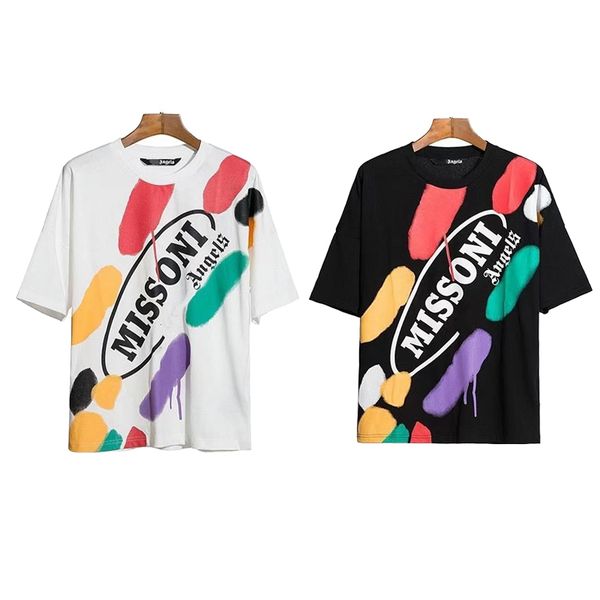 

mens t shirt designer clothes men shirt women's tee shirtt color printing shirtsclothes couple street clothing fashion and leisure coat, White;black