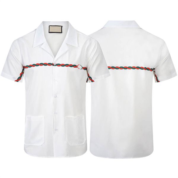 

2023 summer designers bowling shirts board beach shorts fashion outfit tracksuits men casual hawaii shirt swimming trunks quick drying swimw, White;black
