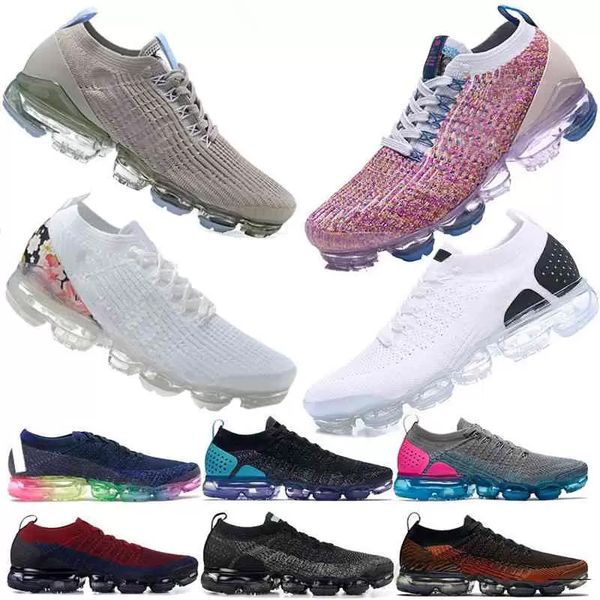 

2019 chaussures moc 2 laceless 2.0 casual shoes triple black designer mens women sneakers fly white knit air cushion trainers zapatos solosn