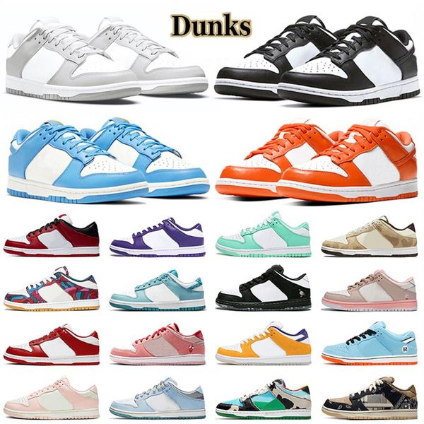

size 36-47 grey fog black white dunks low women mens casual shoes unc syracuse coast dunksb paisley court purple parra trail sail 223e