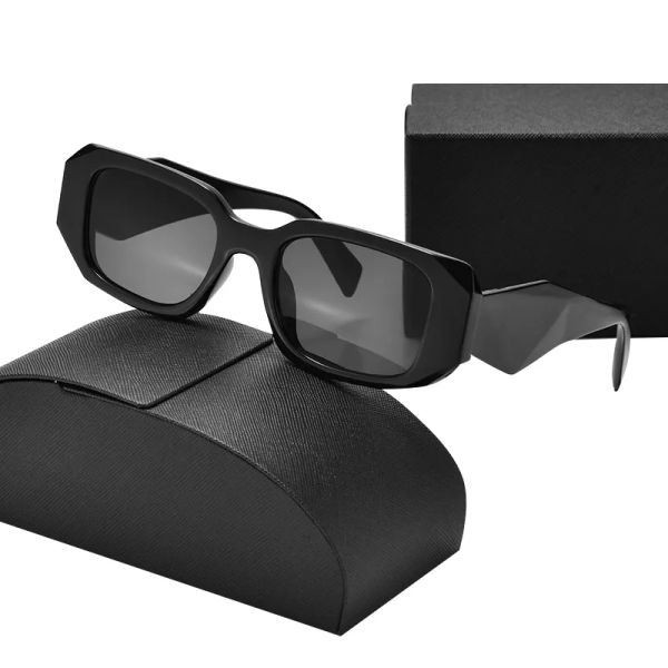 

2023 new fashion vintageletter p sunglasses classic retro square sunglasses women brand travel small rectangle sun glasses, White;black