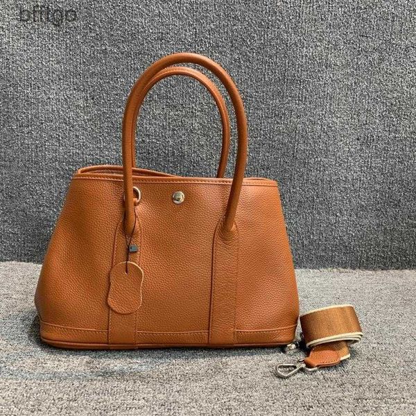 

herme designer garden party bags for women genuine leather women's bag korean version versatile layer cow