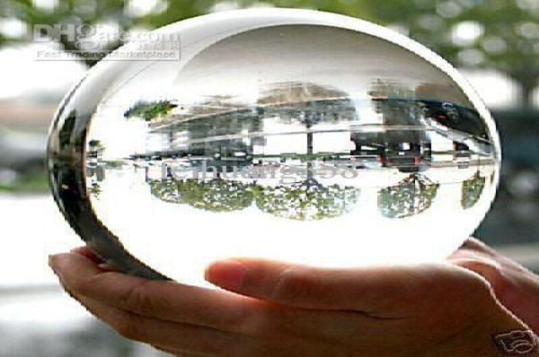 

very clear 80mm150mm round glass crystal ball sphere01232972557