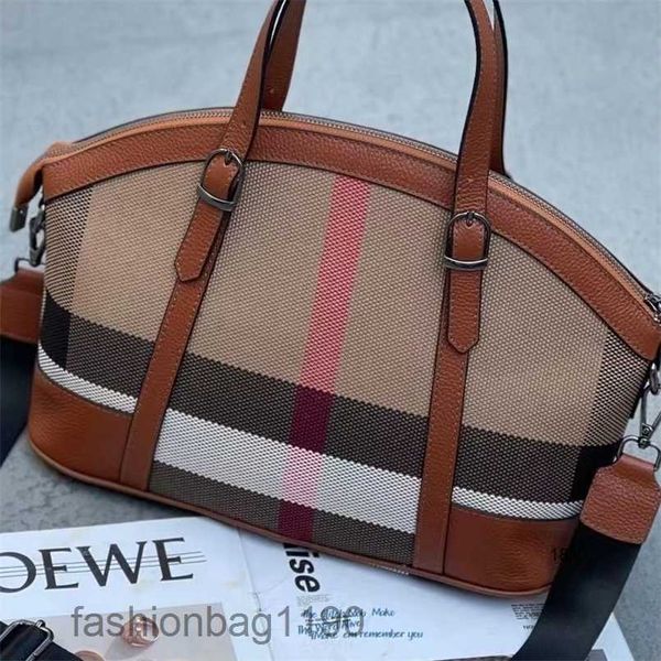 

bag new luxury designer burbrerys women handbags high end leather trend 2023 highend plaid bag leisure large capacity leather women j5ru