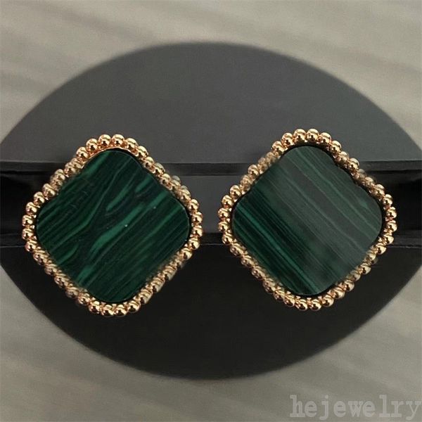 

classical studs women luxury earrings for mens elegant metal small delicate four leaf clovers shape ohrringe plated gold designer jewelry cl, Golden;silver