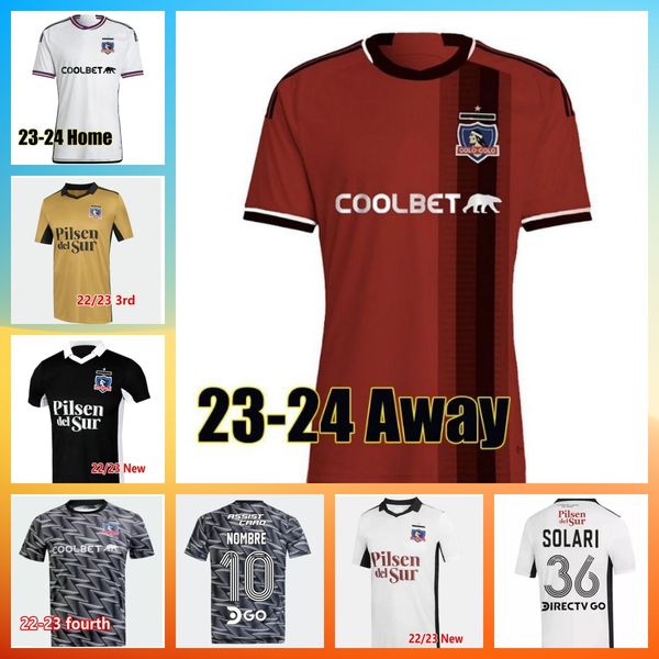 

23 24 colo outdoor apparel morales bolados gil palacios cruz camiseta futol 23 24 colo-colo soccer jerseys home away pavez solari falcon mai, Black;yellow