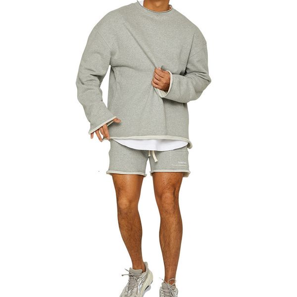

men s tracksuits muscle fitness brothers sports men s autumn and winter running training loose plus size 230224, Gray