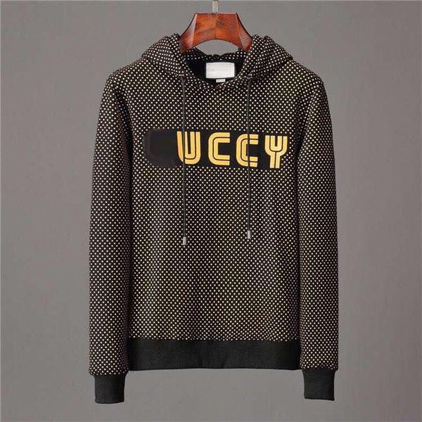 

2019ssluxury designer men hoodies light fleece sweatshirts fashion printed hooded pullovers weatshirts cotton hooded pullover hood188d, Black