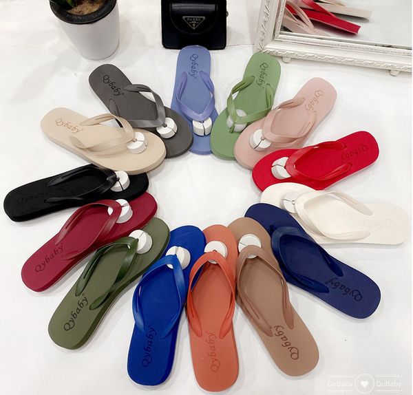 

slipper summer beach soft flip flops non slip flat eva indoor outdoor 230224, Black