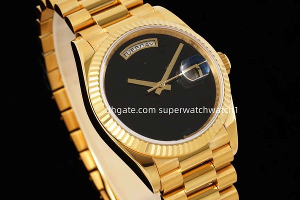 

6 style ra factory 36mm watches 128238 day-date mens watch black blue 18k gold crystal dial automatic cal.2836 movement time day date men 90, Slivery;brown
