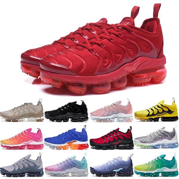 

mens running shoes tn plus sports trainers triple black white red usa game royal hyper blue string bumblebee bleached aqua women s271w