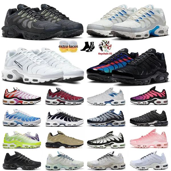 

2023 designer outdoor running shoes terrascape plus tn white pure platinum blue gradient unity dusk tns atlanta men women sneakers trainers, Black